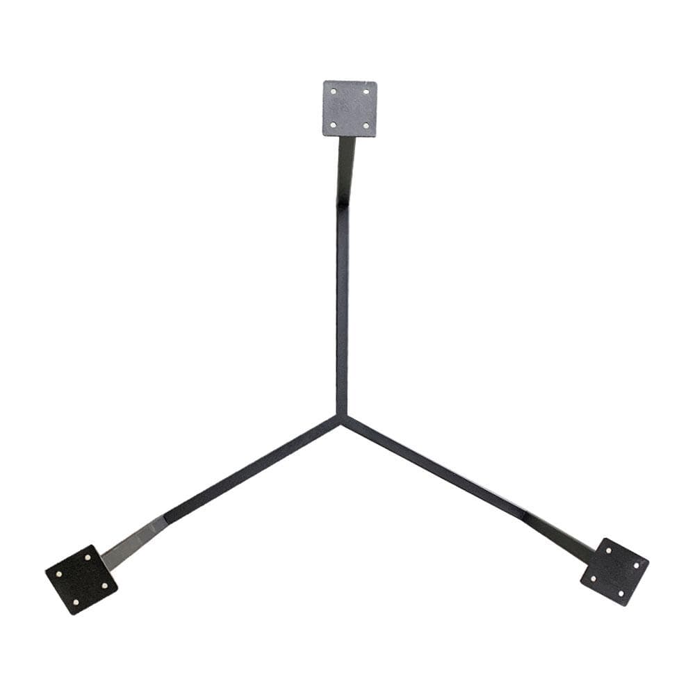 Stalen salononderstel zwart rond ø 59 cm en hoogte 37 cm  (2 x 4 cm)