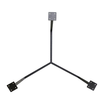 Stalen salononderstel zwart rond ø 59 cm en hoogte 37 cm  (2 x 4 cm)