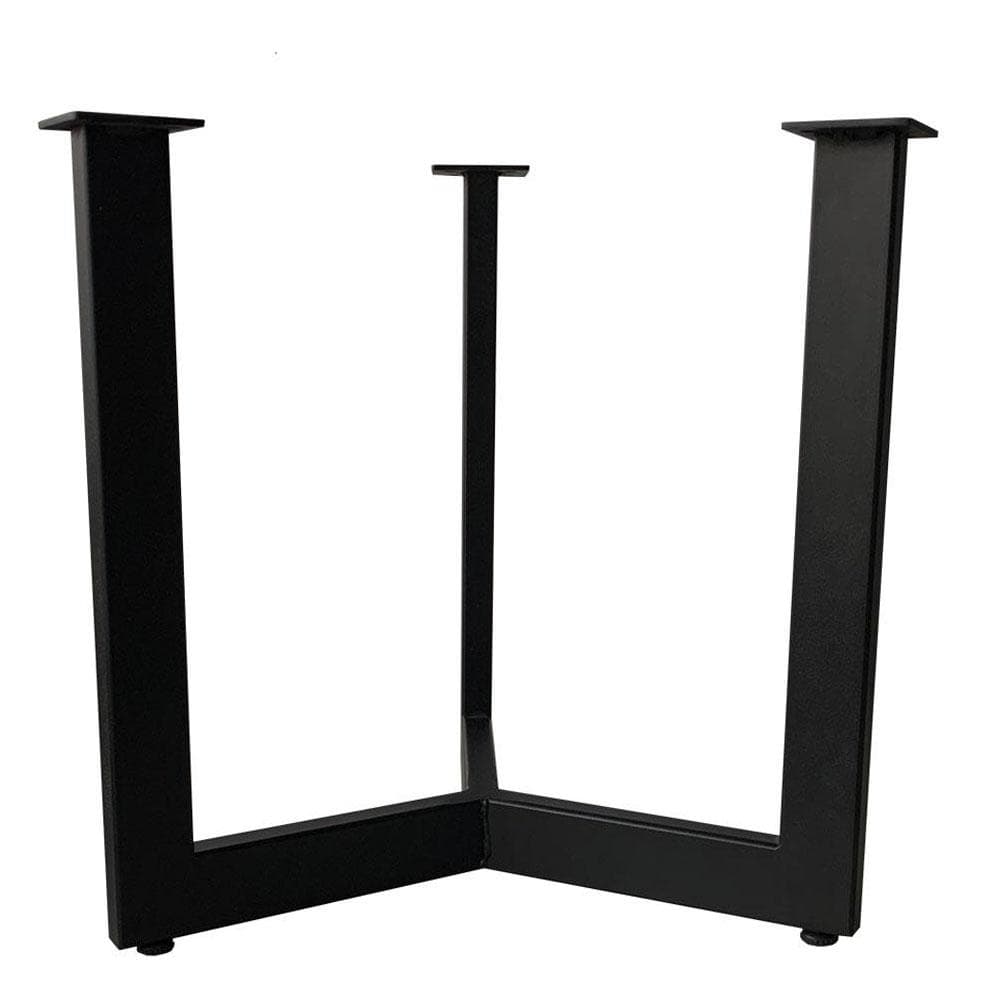 Stalen salononderstel zwart rond ø 42 cm en hoogte 43 cm  (2 x 4 cm)
