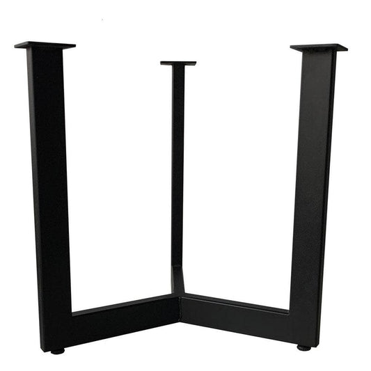 Stalen salononderstel zwart rond ø 42 cm en hoogte 43 cm  (2 x 4 cm)