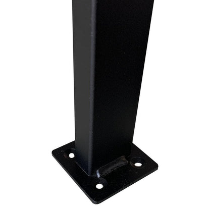 Stalen salononderstel zwart rond ø 42 cm en hoogte 43 cm  (2 x 4 cm)