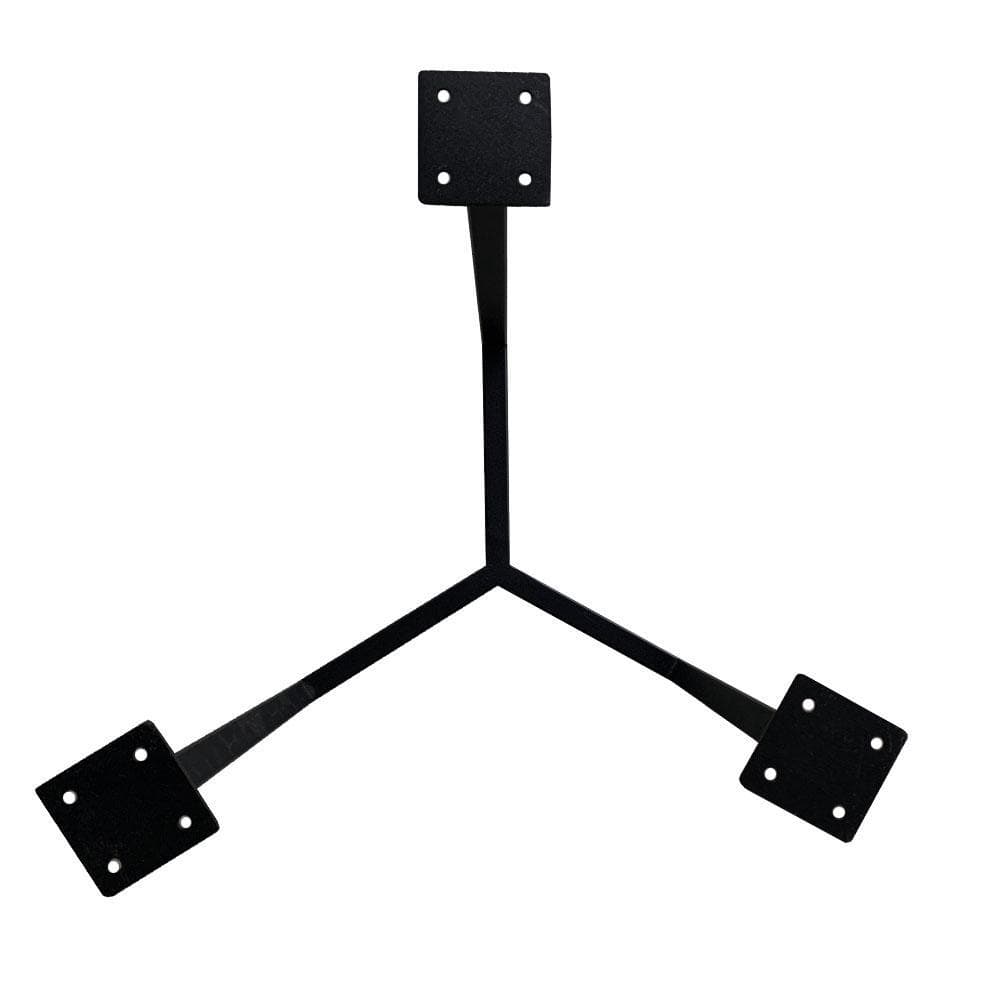 Stalen salononderstel zwart rond ø 42 cm en hoogte 43 cm  (2 x 4 cm)