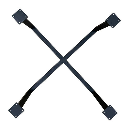 Stalen salononderstel zwart vierkant 50 bij 50 cm en hoogte 37 cm  (3 x 3 cm)