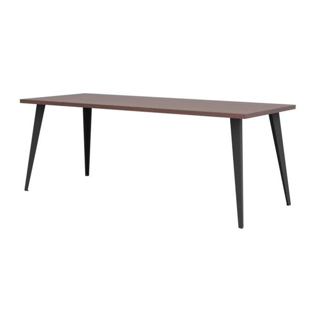 Massief stalen meubelpoot zwart taps 8 bij 5 cm en hoogte 72 cm  - 4 stuks