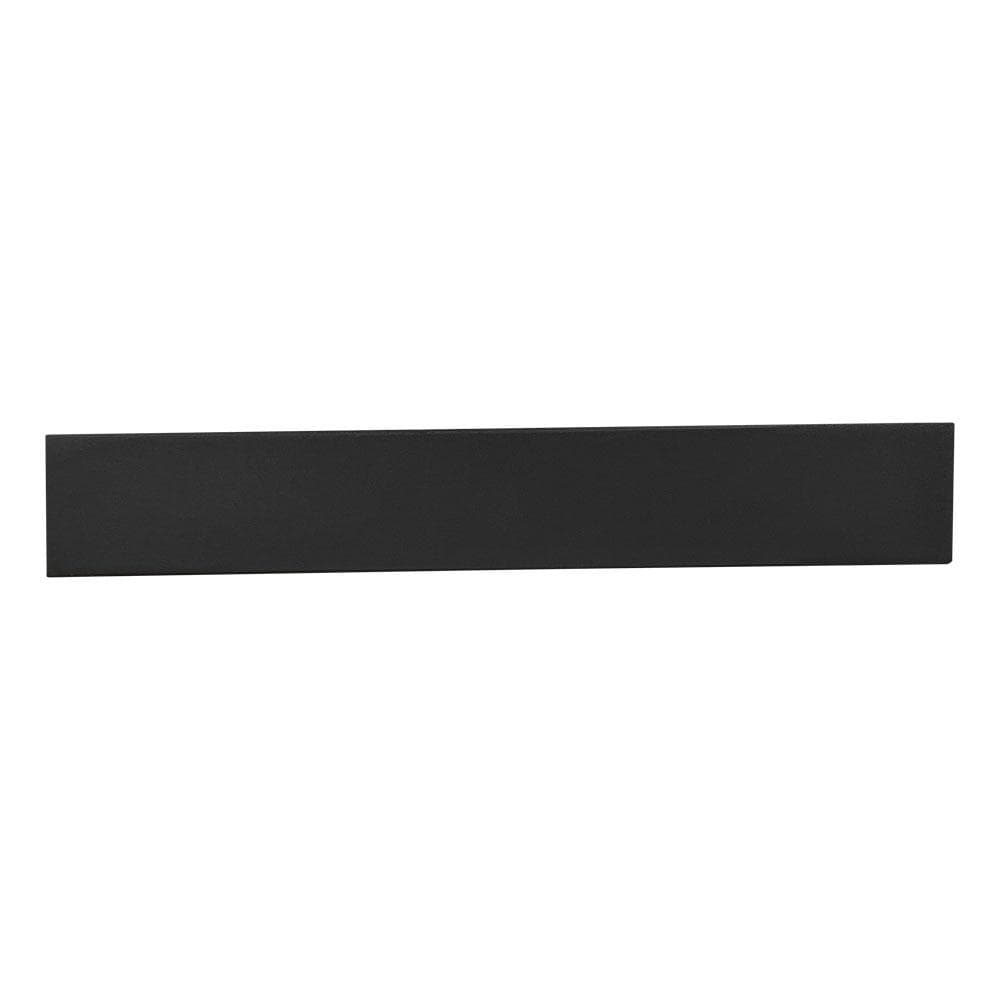 Stalen U tafelpoot zwart 38 bij 6 cm en hoogte 43 cm  (6 x 6 cm) - 2 stuks