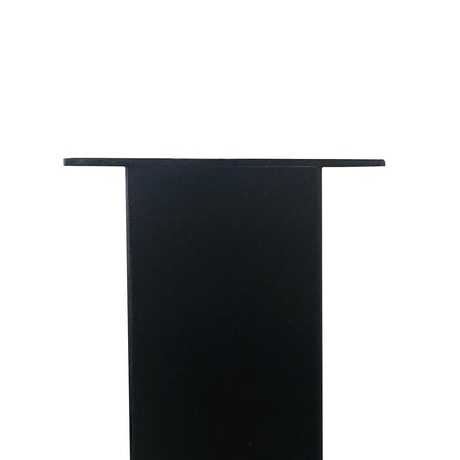 Stalen U bureaupoot zwart 60 bij 8 cm en hoogte 72 cm  (2 x 8 cm) (set van 2 stuks)