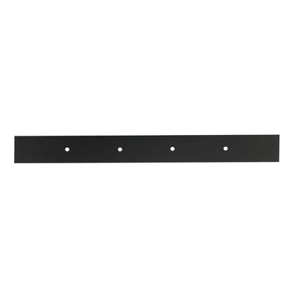 Stalen U kastpoot zwart 38 bij 2 cm en hoogte 15 cm  (2 x 2 cm) (set van 2 stuks)
