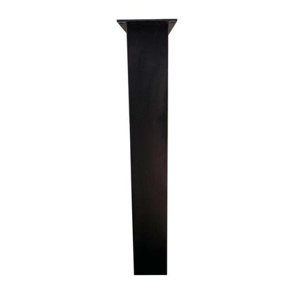 Stalen U tafelpoot 76 bij 10 cm en hoogte 72 cm zwart (4 x 10 cm) (set van 2 stuks)
