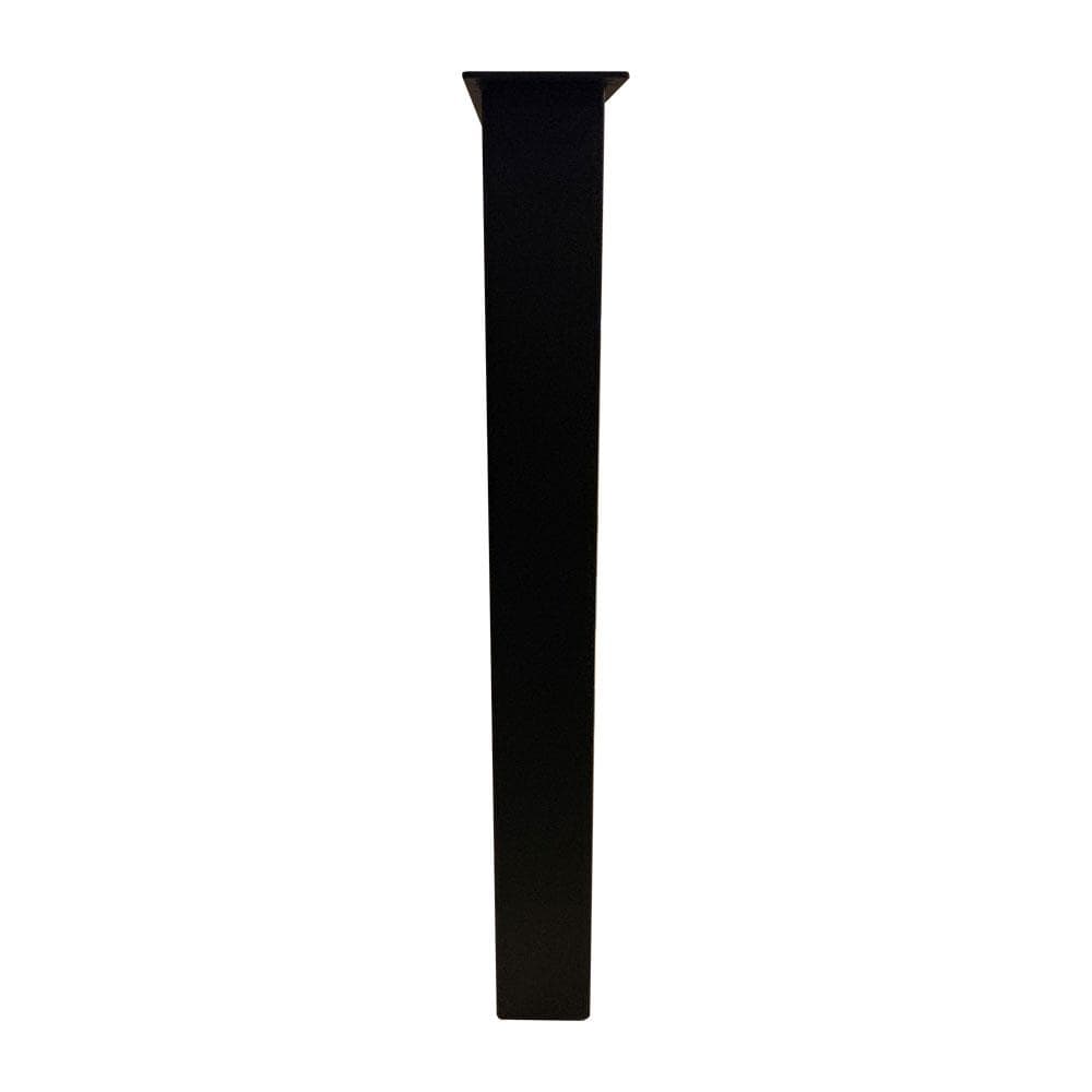Stalen U tafelpoot zwart 76 bij 8 cm en hoogte 72 cm  (8 x 8 cm) (set van 2 stuks)