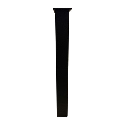 Stalen U tafelpoot zwart 76 bij 8 cm en hoogte 72 cm  (8 x 8 cm) (set van 2 stuks)