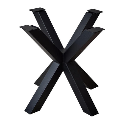 Stalen matrix zwart spinpoot 80 bij 80 cm en hoogte 72 cm  (8 x 8 cm)