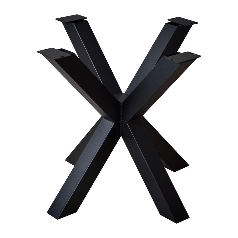 Stalen matrix zwart spinpoot 80 bij 80 cm en hoogte 72 cm  (8 x 8 cm)