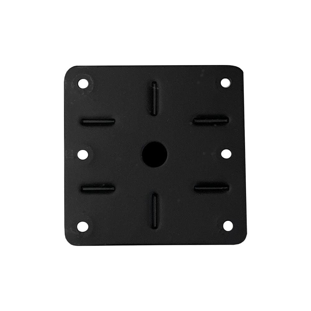 Stalen meubelpoot zwart vierkant 5 bij 5 cm en hoogte 10 cm  (5 x 5 cm) (set van 4 stuks)