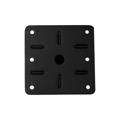 Stalen meubelpoot zwart vierkant 5 bij 5 cm en hoogte 10 cm  (5 x 5 cm) (set van 4 stuks)