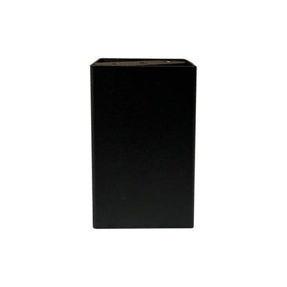Stalen meubelpoot zwart vierkant 10 bij 10 cm en hoogte 13 cm  (set van 4 stuks)