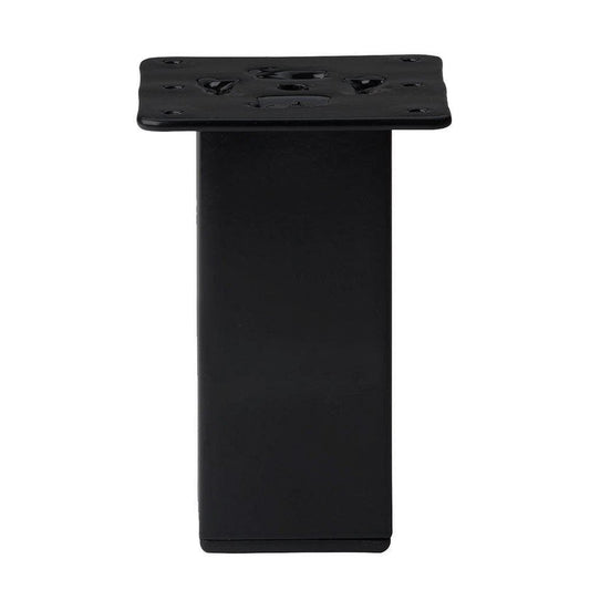 Stalen meubelpoot zwart vierkant 5 bij 5 cm en hoogte 13 cm  (set van 4 stuks)