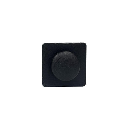 Stalen schuine meubelpoot zwart vierkant 2,5 bij 2,5 cm en hoogte 36 cm  (set van 4 stuks)