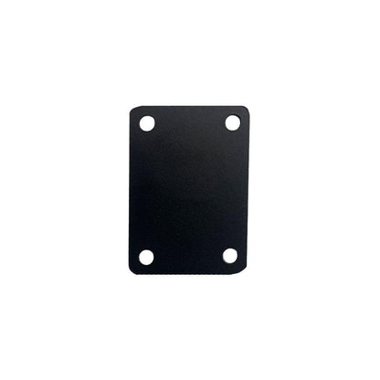 Stalen schuine meubelpoot zwart vierkant 2,5 bij 2,5 cm en hoogte 42 cm  (set van 4 stuks)