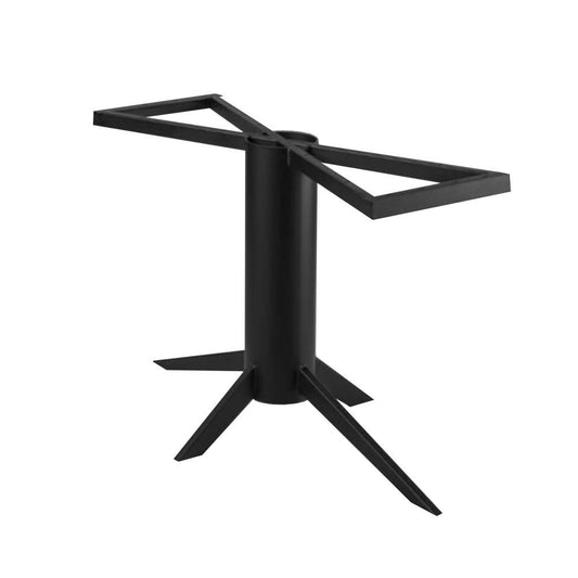 Stalen tafelonderstel zwart kolom 140 bij 80 cm en hoogte 73 cm