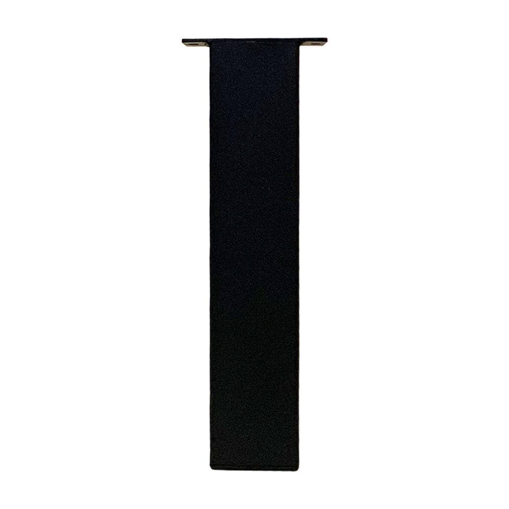 Set stalen rechte tafelpoten zwart vierkant 8 bij 8 cm en hoogte 40 cm  (8 x 8 cm) - 4 stuks