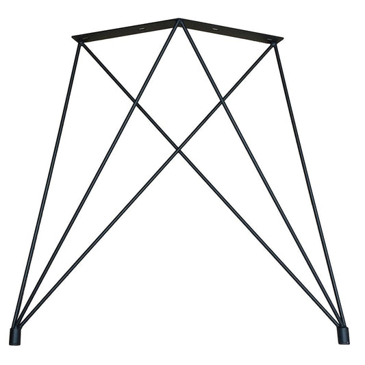 Stalen hairpin vlinder zwart vlinder 77 bij 16 cm en hoogte 74 cm - Set van 2 stuks