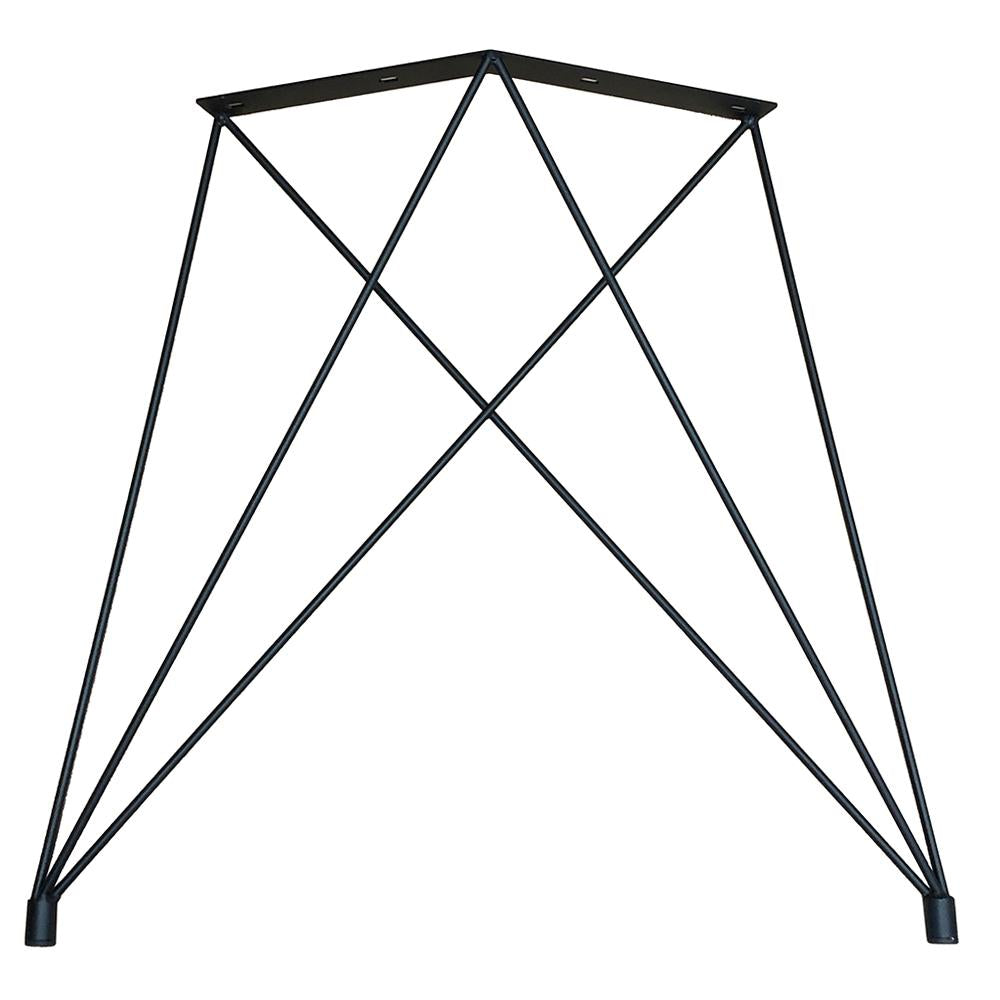 Stalen hairpin vlinder zwart vlinder 77 bij 16 cm en hoogte 74 cm - Set van 2 stuks