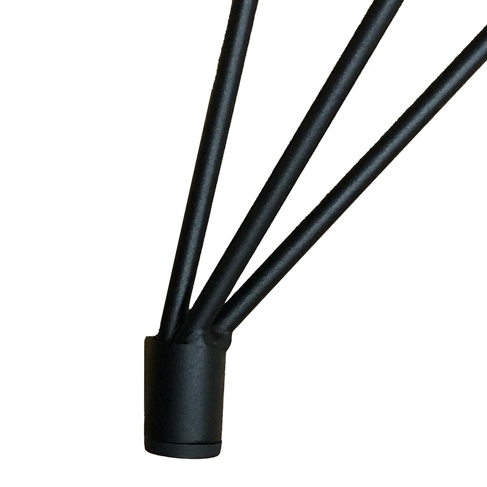 Stalen hairpin vlinder zwart vlinder 77 bij 16 cm en hoogte 74 cm - Set van 2 stuks