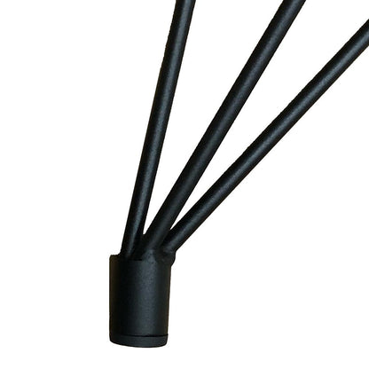 Stalen hairpin vlinder zwart vlinder 77 bij 16 cm en hoogte 74 cm - Set van 2 stuks