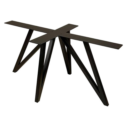 Stalen onderstel zwart vlinder 140 bij 78 cm en hoogte 72 cm  (4 x 4 cm)