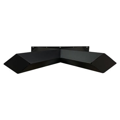 Stalen X tafelpoot diamant 75 bij 14 cm en hoogte 72 cm zwart (10 x 10 cm) (set van 2 stuks)