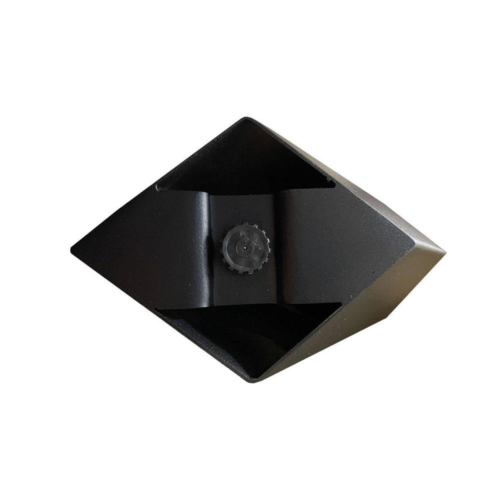 Stalen X tafelpoot diamant 75 bij 14 cm en hoogte 72 cm zwart (8 x 8 cm) (set van 2 stuks)