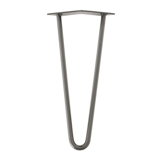 Massief raw steel hairpin tafelpoot 35 cm (set van 4 stuks)