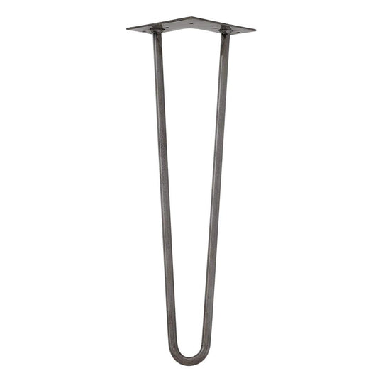 Massief raw steel hairpin tafelpoot 45 cm (set van 4 stuks)