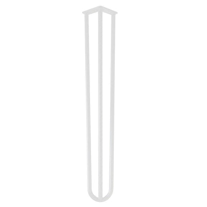 Witte 3-punt hairpin tafelpoot 71 cm (set van 4 stuks)