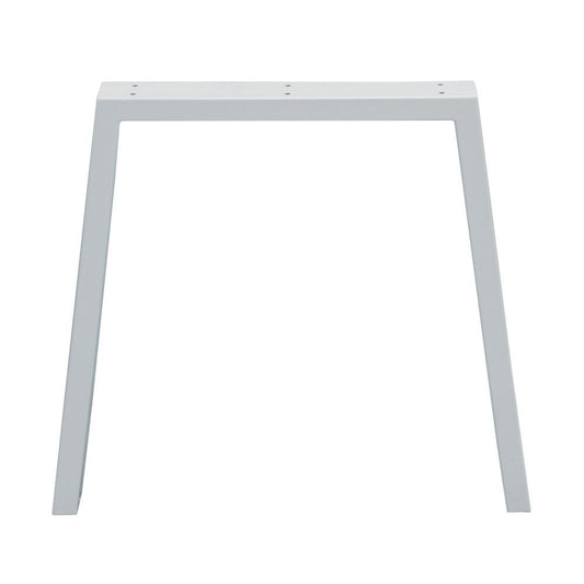 Witte trapezium tafelpoot 72 cm (koker 10 x 4) (set van 2 stuks)