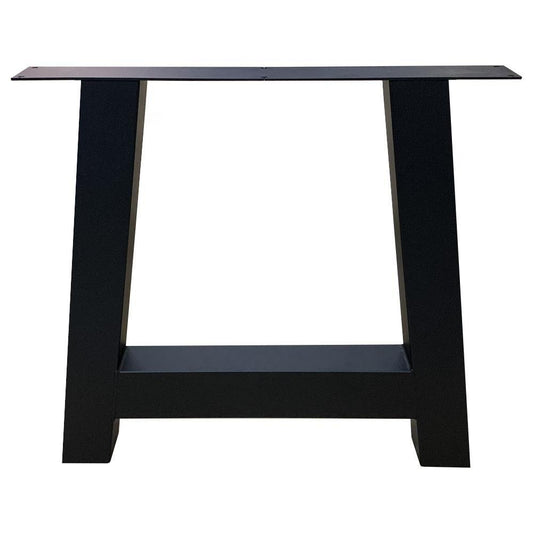 Zwarte A tafelpoot 72 cm (koker 8 x 8 cm) (set van 2 stuks)