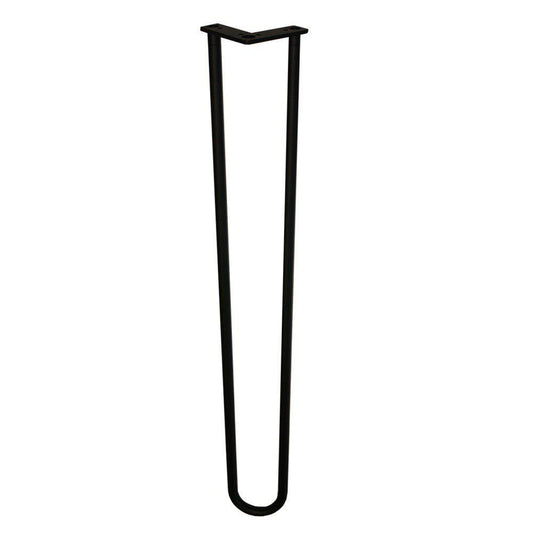 Zwarte hairpin tafelpoot 85 cm (set van 4 stuks)