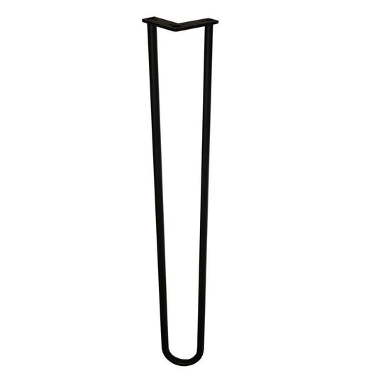 Zwarte hairpin tafelpoot 95 cm (set van 4 stuks)