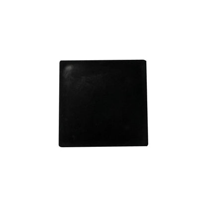 Zwarte stalen vierkanten meubelpoot hoogte 10 cm (set van 4 stuks)