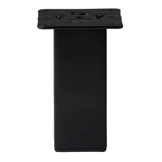 Zwarte vierkanten meubelpoot 15 cm (set van 4 stuks)