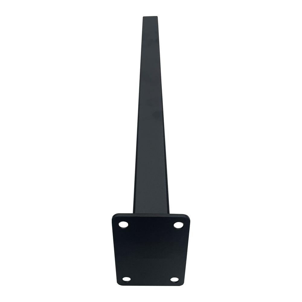 Zwarte schuine vierkanten meubelpoot 42 cm (set van 4 stuks)